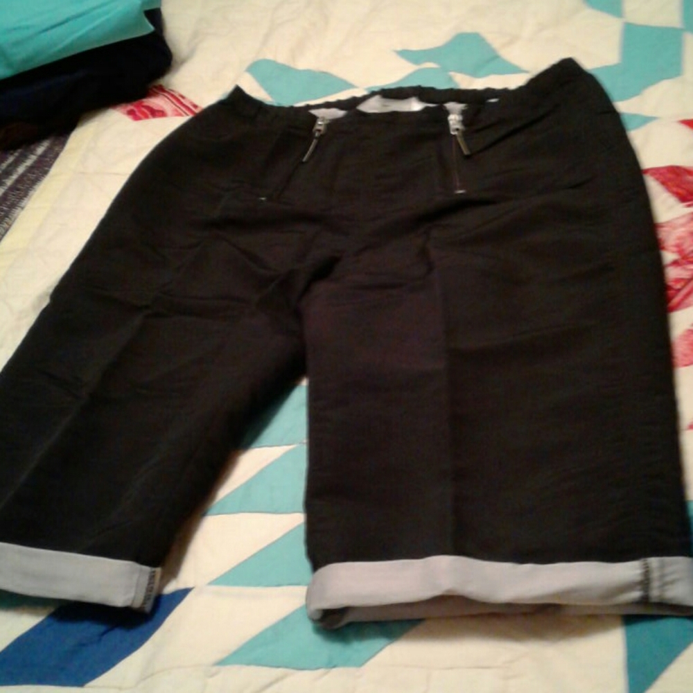 Cute, Nike, Black, Roll up, Capris/Shorts
